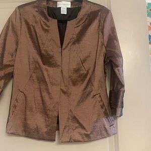 Chic Metallic Brown Women's Blazer
